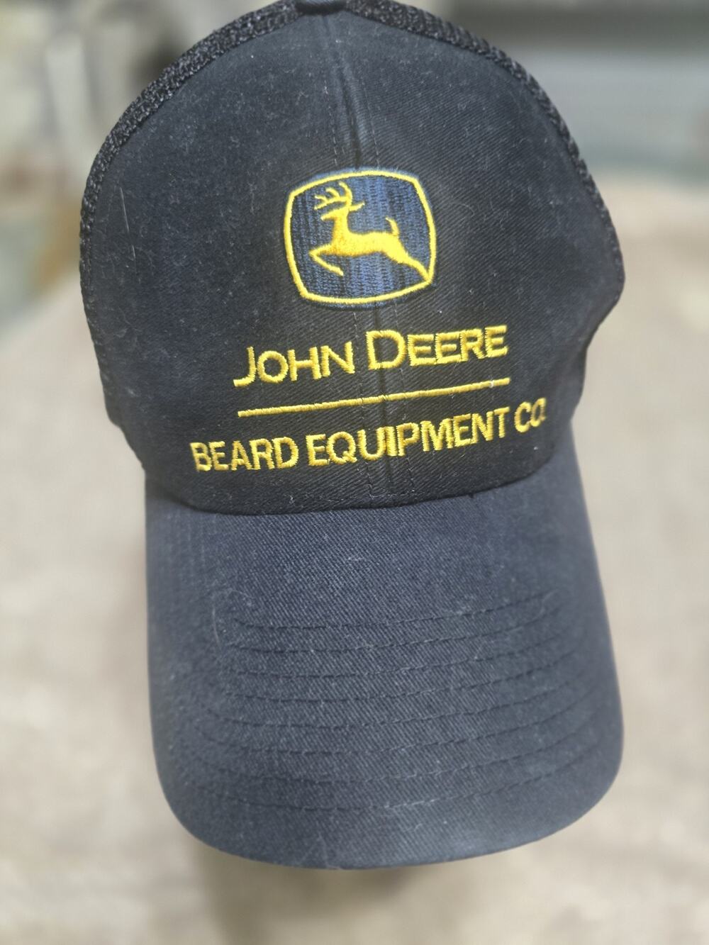 JOHN DEERE Beard Equipment Farming Men Snapback Adjustable Hat Cap Black Cyrk
